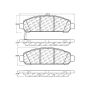 CENTRIC PARTS 103.14010 C-Tek Ceramic Brake Pads with Shims