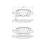 CENTRIC PARTS 103.14020 C-Tek Ceramic Brake Pads with Shims