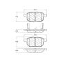 CENTRIC PARTS 103.14230 C-Tek Ceramic Brake Pads with Shims