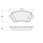 CENTRIC PARTS 103.14350 C-Tek Ceramic Brake Pads with Shims