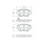 CENTRIC PARTS 103.14440 C-Tek Ceramic Brake Pads with Shims