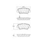CENTRIC PARTS 103.14450 C-Tek Ceramic Brake Pads with Shims
