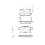 CENTRIC PARTS 103.14510 C-Tek Ceramic Brake Pads with Shims