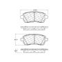 CENTRIC PARTS 103.14540 C-Tek Ceramic Brake Pads with Shims