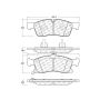 CENTRIC PARTS 103.14550 C-Tek Ceramic Brake Pads with Shims