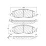 CENTRIC PARTS 103.14630 C-Tek Ceramic Brake Pads with Shims