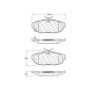 CENTRIC PARTS 103.14650 C-Tek Ceramic Brake Pads with Shims