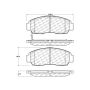 CENTRIC PARTS 103.15060 C-Tek Ceramic Brake Pads with Shims