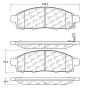 CENTRIC PARTS 103.15190 C-Tek Ceramic Brake Pads with Shims