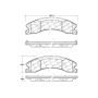 CENTRIC PARTS 103.15650 C-Tek Ceramic Brake Pads with Shims