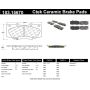 CENTRIC PARTS 103.15670 C-Tek Ceramic Brake Pads with Shims