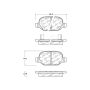 CENTRIC PARTS 103.15690 C-Tek Ceramic Brake Pads with Shims