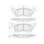 CENTRIC PARTS 103.16020 C-Tek Ceramic Brake Pads with Shims
