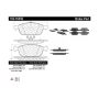CENTRIC PARTS 103.16450 C-Tek Ceramic Brake Pads with Shims