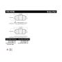 CENTRIC PARTS 103.16540 C-Tek Ceramic Brake Pads with Shims