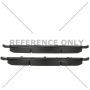 CENTRIC PARTS 103.16760 C-Tek Ceramic Brake Pads with Shims