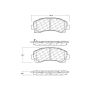CENTRIC PARTS 103.16770 C-Tek Ceramic Brake Pads with Shims