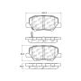 CENTRIC PARTS 103.16790 C-Tek Ceramic Brake Pads with Shims