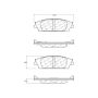 CENTRIC PARTS 103.17070 C-Tek Ceramic Brake Pads with Shims