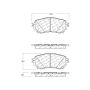 CENTRIC PARTS 103.17110 C-Tek Ceramic Brake Pads with Shims