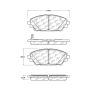 CENTRIC PARTS 103.17280 C-Tek Ceramic Brake Pads with Shims