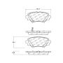 CENTRIC PARTS 103.17290 C-Tek Ceramic Brake Pads with Shims