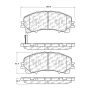 CENTRIC PARTS 103.17360 C-Tek Ceramic Brake Pads with Shims