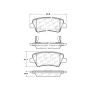CENTRIC PARTS 103.18120 C-Tek Ceramic Brake Pads with Shims