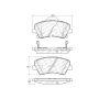 CENTRIC PARTS 103.19120 C-Tek Ceramic Brake Pads with Shims
