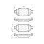 CENTRIC PARTS 103.20420 C-Tek Ceramic Brake Pads with Shims