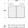 CENTRIC PARTS 104.00451 Posi Quiet Semi-Metallic Brake Pads