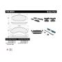 CENTRIC PARTS 104.00501 Posi Quiet Semi-Metallic Brake Pads with Hardware