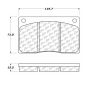 CENTRIC PARTS 104.01350 Posi Quiet Semi-Metallic Brake Pads with Hardware