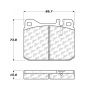 CENTRIC PARTS 104.01450 Posi Quiet Semi-Metallic Brake Pads
