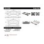 CENTRIC PARTS 104.01530 Posi Quiet Semi-Metallic Brake Pads with Hardware