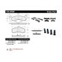 CENTRIC PARTS 104.02000 Posi Quiet Semi-Metallic Brake Pads with Hardware