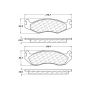 CENTRIC PARTS 104.02030 Posi Quiet Semi-Metallic Brake Pads with Hardware