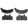 CENTRIC PARTS 104.02151 Posi Quiet Semi-Metallic Brake Pads with Hardware
