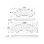 CENTRIC PARTS 104.02250 Posi Quiet Semi-Metallic Brake Pads