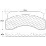 CENTRIC PARTS 104.02360 Posi Quiet Semi-Metallic Brake Pads