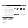 CENTRIC PARTS 104.02420 Posi Quiet Semi-Metallic Brake Pads with Hardware