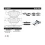 CENTRIC PARTS 104.02530 Posi Quiet Semi-Metallic Brake Pads with Hardware