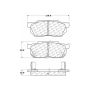 CENTRIC PARTS 104.02560 Posi Quiet Semi-Metallic Brake Pads
