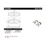 CENTRIC PARTS 104.02660 Posi Quiet Semi-Metallic Brake Pads with Hardware