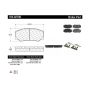 CENTRIC PARTS 104.02700 Posi Quiet Semi-Metallic Brake Pads with Hardware