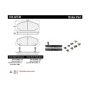CENTRIC PARTS 104.02730 Posi Quiet Semi-Metallic Brake Pads with Hardware