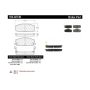 CENTRIC PARTS 104.02740 Posi Quiet Semi-Metallic Brake Pads