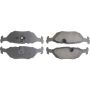 CENTRIC PARTS 104.02790 Posi Quiet Semi-Metallic Brake Pads with Hardware