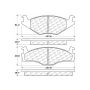 CENTRIC PARTS 104.02800 Posi Quiet Semi-Metallic Brake Pads with Hardware