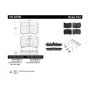 CENTRIC PARTS 104.03190 Posi Quiet Semi-Metallic Brake Pads with Hardware